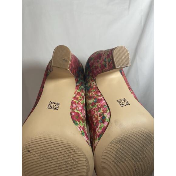 Anne Klein Does Sex In The City Floral Pumps Sz 6 Worn Once Excellent Condition - Picture 8 of 12